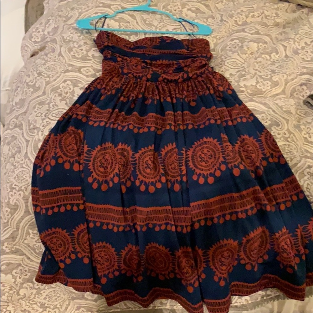 Anthropologie strapless dress